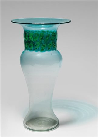 RICCARDO LICATA, CENEDESEUn vaso in cristallo con fascia di murrine, circa...