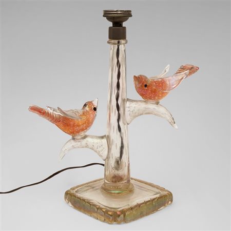 ERCOLE BAROVIER, VETRERIA ARTISTICA BAROVIER & C. Una lampada da tavolo,...