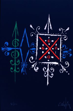 Wilfredo Lam Cuba 1902 Senza titolo 1979 Serigrafia su carta (esemplare 92 di...