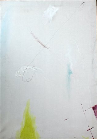 Mario Raciti Milano 1934 Presenze Assenze 1972 Olio su tela 100x70...