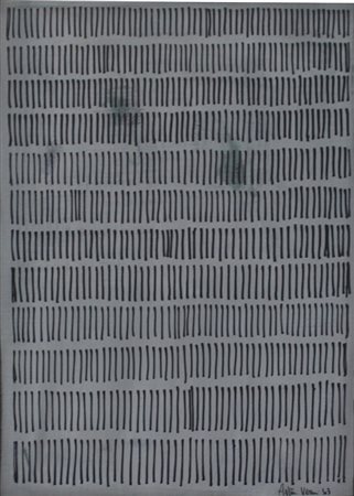 Arturo Vermi Bergamo 1928 Diario 1963 Olio su carta intelata 70x50