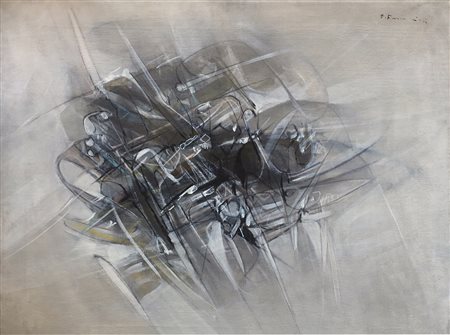 Edoardo Franceschini Catania 1928 Condizioni 1961 Olio su tela 80x100