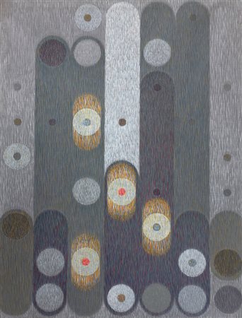 Carlo Nangeroni New York 1922 Cattedrale 1998 Acrilici su tela 92x72