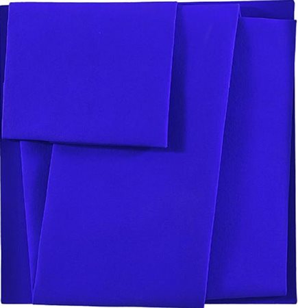 Cesare Berlingeri Cittanova 1948 Oltremare piegato 2015 Acrilico e pigmento...