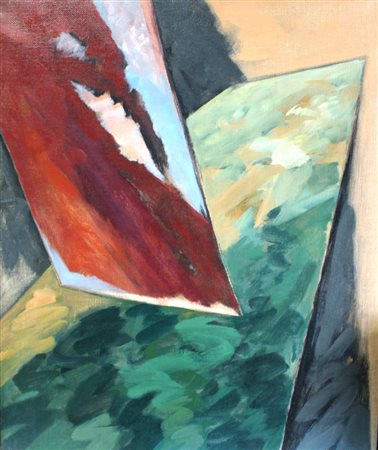 Mino Ceretti MIlano 1930 Resduo studio 1989 Olio su tela 65x54