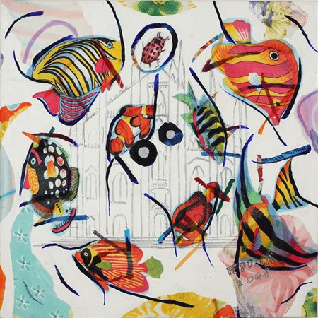 Giovanni Pedulla' Canada 1956 Internazionale 2008 Tecnica mista su tela 50x50