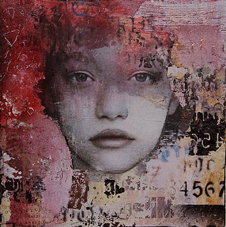 alan fecola castellanza 1980 the eyes 2016 mista su tavola su telaio 40x40...