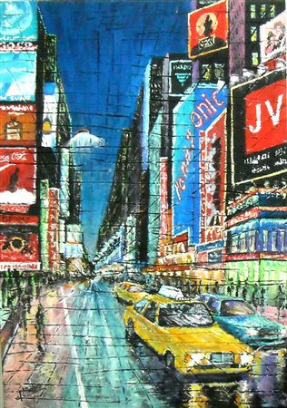 FRANCESCO OTTOBRE Formia (LT) 1956 Times Square 2013 Mista (sabbia e...