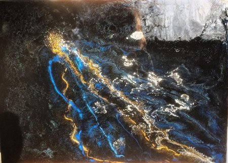 Artlo milano 1989 Abstract Light 2016 Resine, colori e pigmenti 45x62...