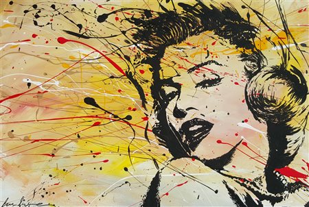 luca azzurro busto arsizio 1988 marilyn monroe 2015 acrilico su tela 40x60...