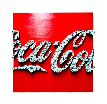 Alessandro Padovan Borgomanero 1983 POP COLA RED II 2017 Acrilico su viti...