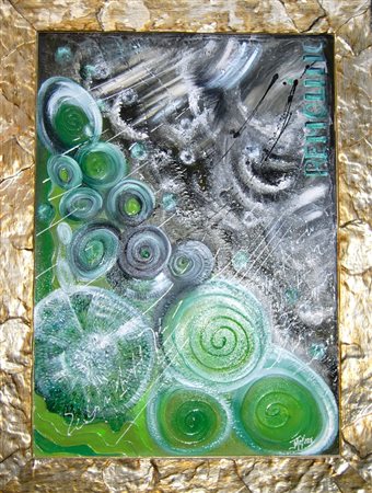 Fany Buenos Aires Argentina 1971 ONDE VULCANICHE 2015 mista acrilici 100x70...