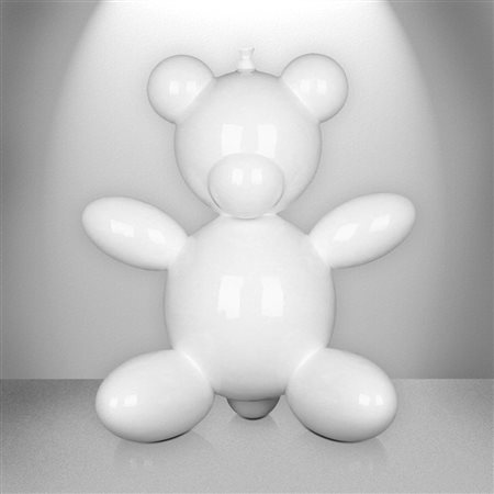 Andrea Giorgi Ancona 1974 Bear Ballon (big white) 2017 Scultura in resina...