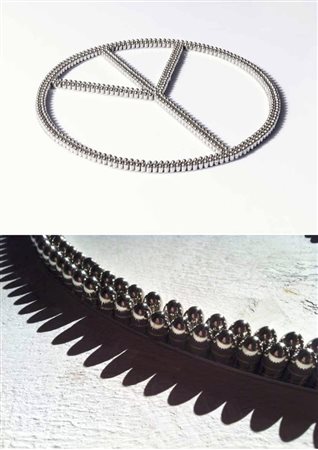 Nicola Evangelisti Bologna 1972 Peace Bullet Mandala 2015 scultura in...