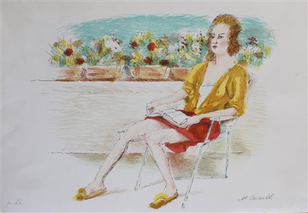 Michele Cascella Ortona 1892 Estate Litografia originale su 200 esemplari...