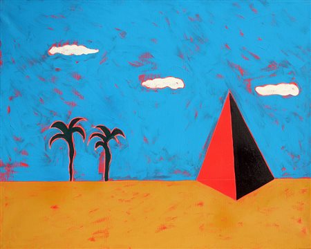 Tano FESTA (Roma 1938 Roma 1988) Senza titolo, 1986, acrilico su tela, cm. 80...