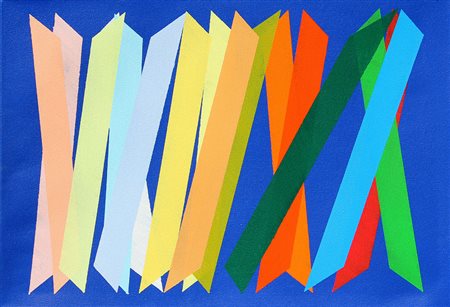 Piero DORAZIO (Roma 1927 Todi 2005) Telicos II, 1990, olio su tela, cm. 40 x...