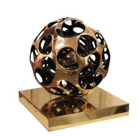 Gianfranco MEGGIATO (Venezia, 1963 ) Sfera karmica con sfera, 2007, fusione...