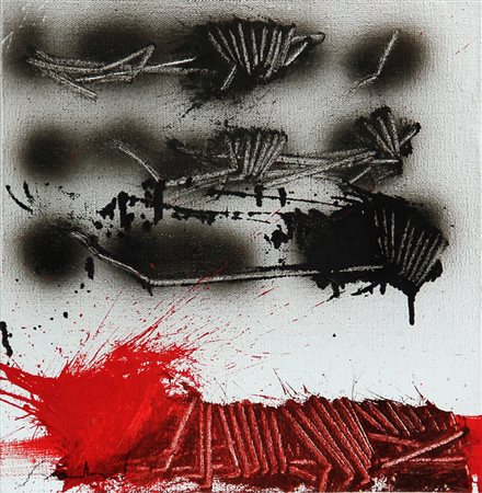 Emilio SCANAVINO (Genova 1922 Milano 1986) Alfabeto senza fine, 1976, olio su...