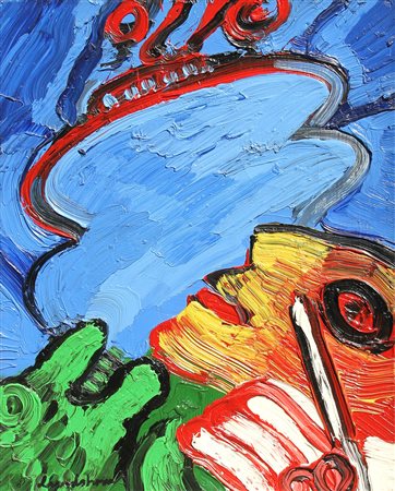 Bengt LINDSTROM (Storsjokapell 1925 Storsjokapell 2008) Les visages, 1973,...