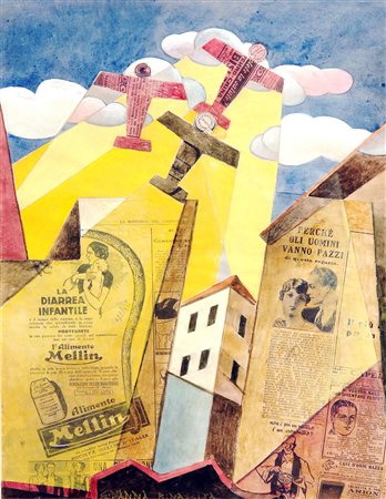 Giulio D'ANNA (Villarosa 1908 Messina 1978) Rinascita, 1932, tempera e...