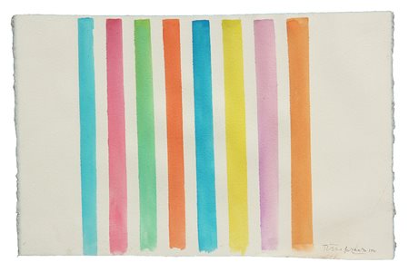 Piero DORAZIO (Roma 1927 Todi 2005) Senza titolo, 1990, tempera su carta ,...