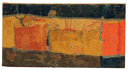 Giuseppe UNCINI (Fabriano 1929 Trevi 2008) Senza titolo, 1958, tecnica mista...