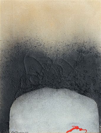 Giuseppe SANTOMASO (Venezia 1907 Venezia 1990) Momento segreto, 1969, olio su...