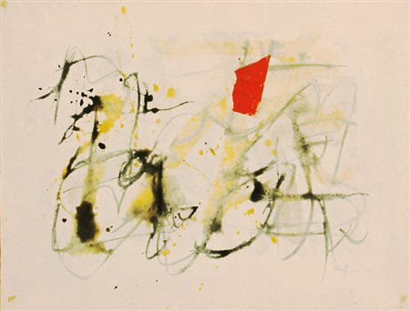 Basaldella AFRO (Udine 1912 Zurigo 1976) Composizione, 1961, tecnica mista e...