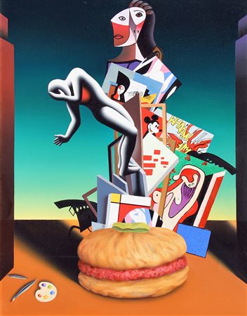 Mark KOSTABI (Los Angeles 1960 ) Starving the artist , 2007, olio su tela,...