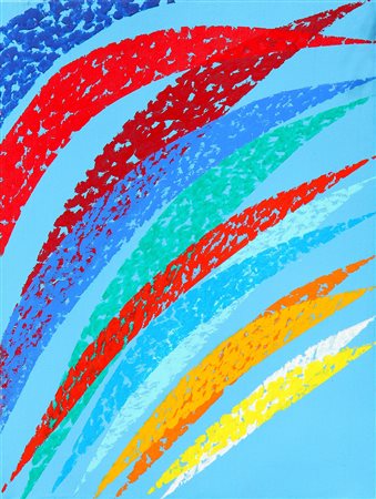 Piero DORAZIO (Roma 1927 Todi 2005) Salita, 2004, olio su tela, cm. 35 x 25,...