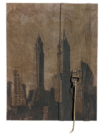 Luca PIGNATELLI (Milano 1962 ) New York, 2010, olio su telone di copertura di...