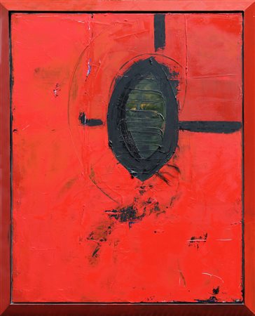 Gianni DESSI (Roma 1955 ) Senza titolo, 2008, olio su tela, cm. 111.5 x 91,...