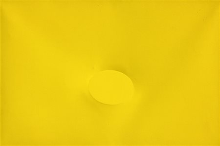 Turi SIMETI (Alcamo 1929 ) Un ovale giallo, 2010, acrilico su tela...