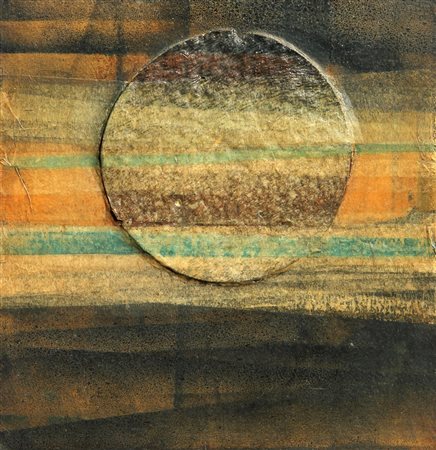 Roberto CRIPPA (Monza 1921 Bresso 1972) Sun, 1966, collage su tavola, cm. 39...