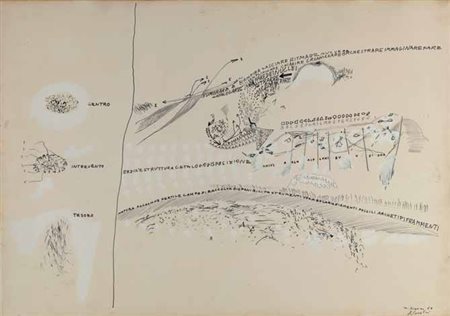 GASTONE NOVELLI Vienna 1925 – Milano 1968 SENZA TITOLO, 1964 tecnica mista su...