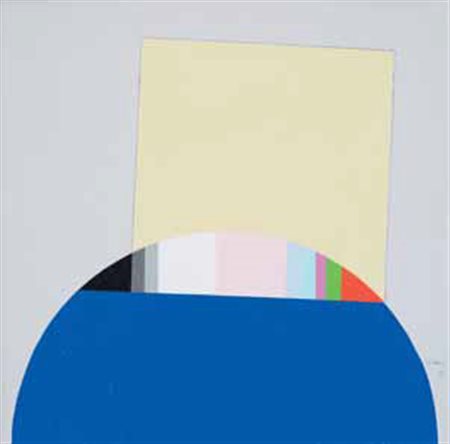 EUGENIO CARMI Genova 1920 – Lugano 2016 STUDIO, 1986 olio su tela, cm 25x25....