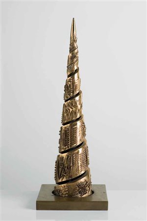 ARNALDO POMODORO Marciano di Romagna 1926 TORRE A SPIRALE, STUDIO I , 1985...