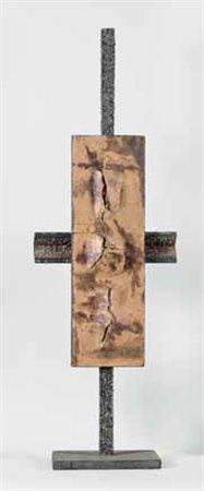 AGENORE FABBRI Barba, Pistoia 1911 – Savona 1998 TOTEM, 1993 tecnica mista,...