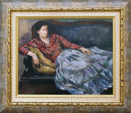 Lotto unico di 2 opere: 4 a autore sconosciuto olio su tavola cm 40 x 50...