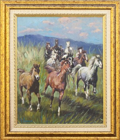 Lotto unico di 2 opere: 11 a autore sconosciuto olio su tavola cm 40 x 50 11...