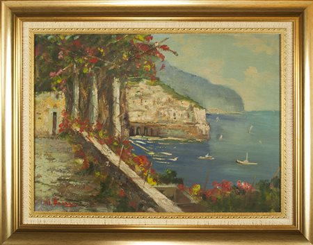 Lotto unico di 2 opere: 19 a Mauro Barra olio su tela cm 50 x 70 19 b Mauro...