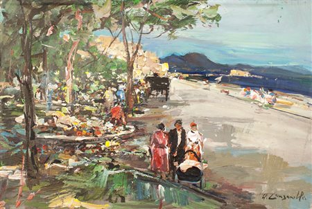 Lotto unico di 2 opere: 26 a autore sconosciuto olio su tela cm 40 x 60 26 b...