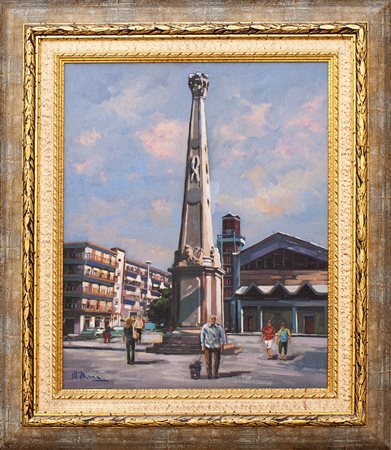 Lotto unico di 2 opere: 29 a Mauro Barra olio su tavola cm 40 x 50 29 b...