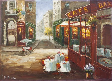 Lotto unico di 2 opere: 30 a Mauro Barra olio su tela cm 53 x 75 30 b Renato...