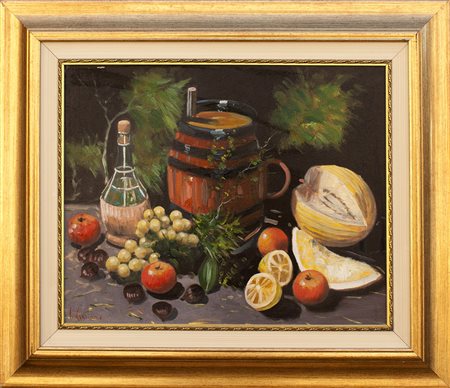 Lotto unico di 2 opere: 32 a autore sconosciuto olio su tela cm 40 x 50 32 b...