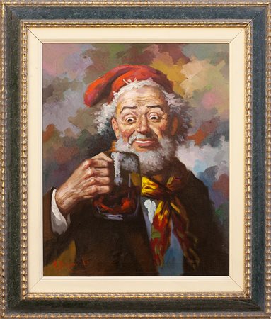 Lotto unico di 2 opere: 33 a autore sconosciuto olio su tela cm 40 x 50 33 b...