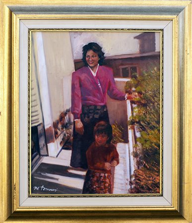 Lotto unico di 2 opere: 38 a autore sconosciuto olio su tela cm 50 x 40 38 b...