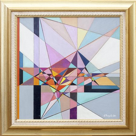 Lotto unico di 2 opere: 40 a autore sconosciuto olio su tavola cm. 60 x 60 40...