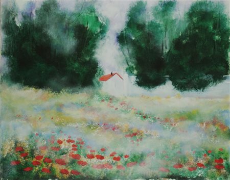 Lotto unico di 2 opere: 54 a Renato Crespina olio su tela cm 60 x 80 54 b...